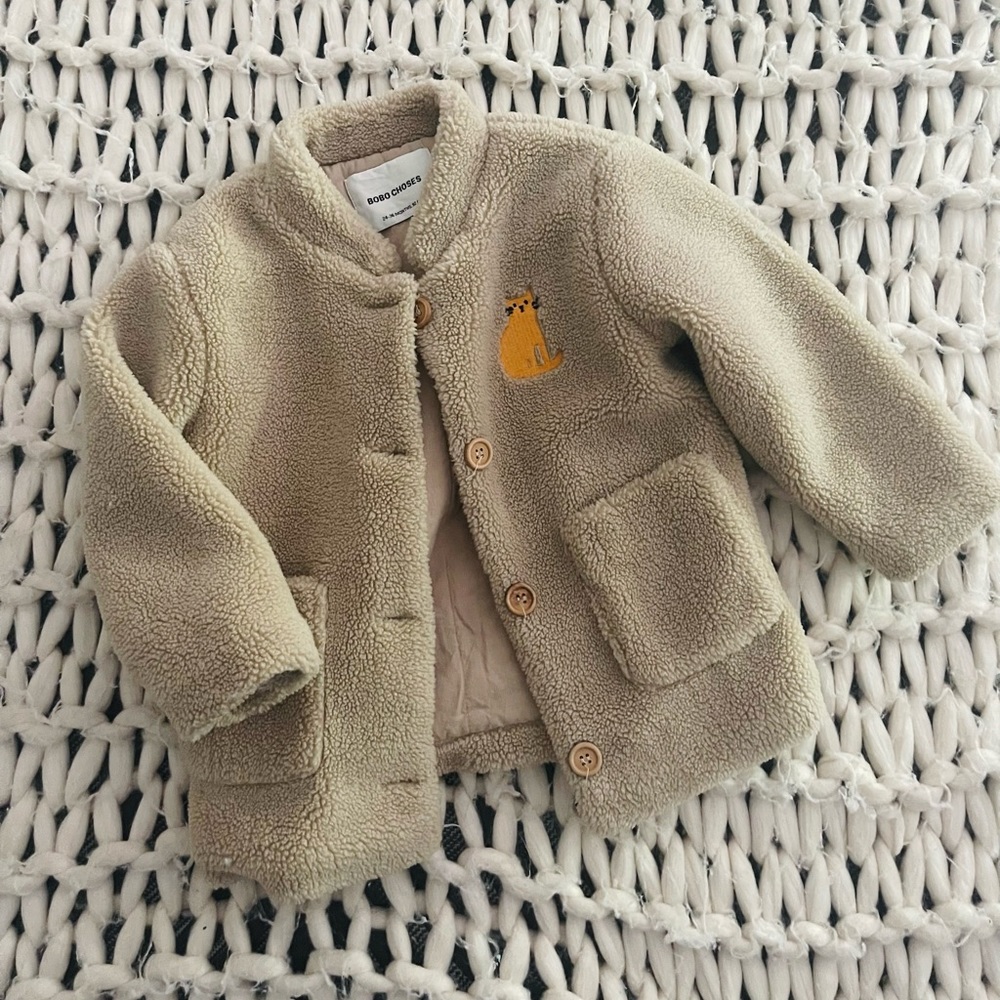 Bobo Choses fur jacket 2-3T